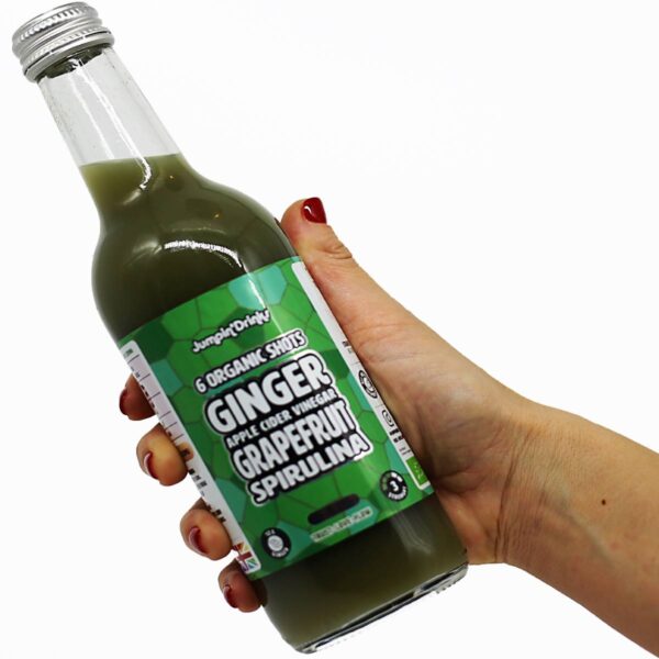 Ginger, Apple Cider Vinegar, Grapefruit, Spirulina Shots